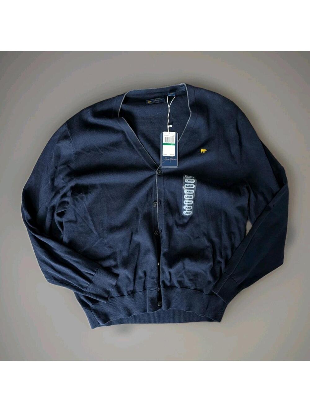 Jack Nicklaus Golf Sweater Blue Large Nwt dead stock